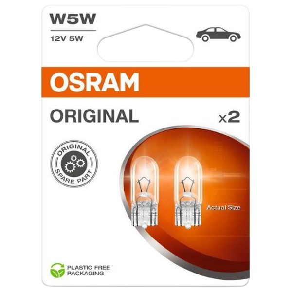 Автомобильная лампа Osram OS-2825-2BL Накал / W5W / W2.1x9.5d / 5 Вт /  photo 1