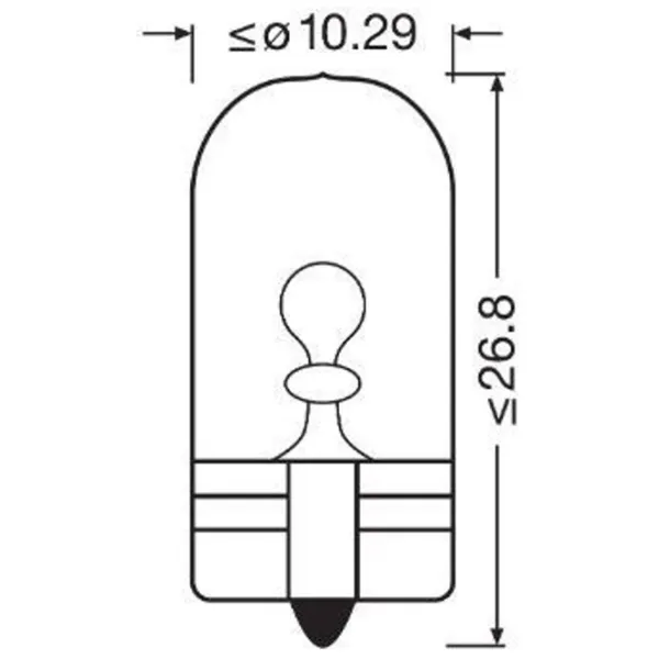 Автомобильная лампа Osram OS-2825-2BL Накал / W5W / W2.1x9.5d / 5 Вт /  photo 3