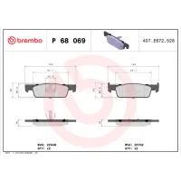 Plăcuțe de frână Brembo P 68 069 Față / Disk photo 2