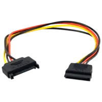 Кабель питания Cablexpert SATA + SATA 0.3 м / Черный