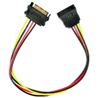 Кабель питания Cablexpert SATA + SATA 0.3 м / Черный photo 2