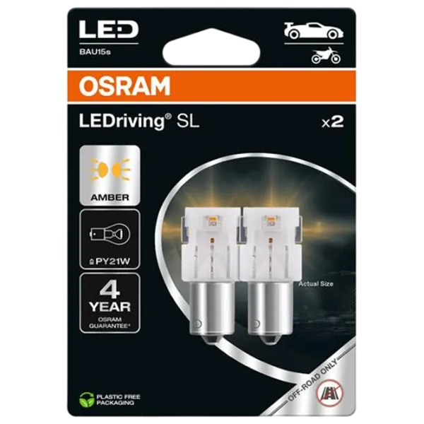 Lampă auto Osram OS-7507DYP-2BL LED / PY21W / BAU15s / 1.3 W /  photo 1 Lampă auto Osram OS-7507DYP-2BL LED / PY21W / BAU15s / 1.3 W /  photo 1