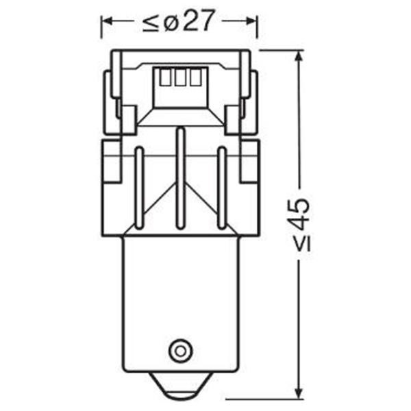 Lampă auto Osram OS-7507DYP-2BL LED / PY21W / BAU15s / 1.3 W /  photo 3 Lampă auto Osram OS-7507DYP-2BL LED / PY21W / BAU15s / 1.3 W /  photo 3