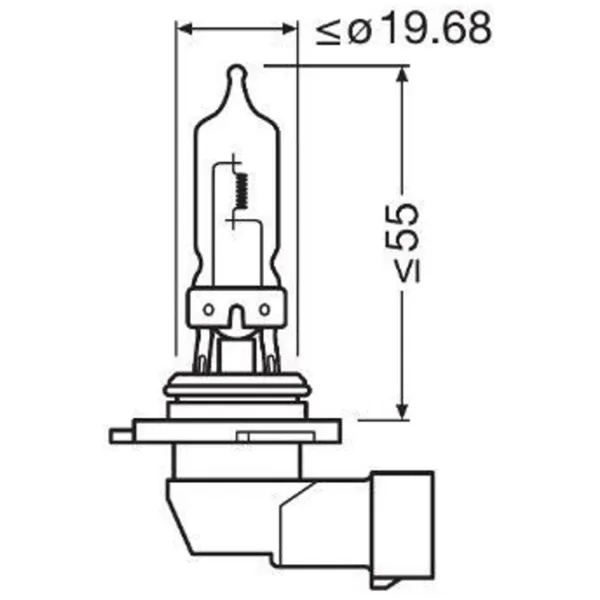 Автомобильная лампа Osram OS-9005-1BL Галоген / HB3 / P20d / 60 Вт /  photo 2