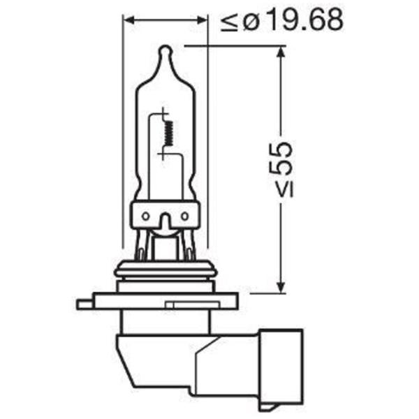 Автомобильная лампа Osram OS-9005-1BL Галоген / HB3 / P20d / 60 Вт /  photo 2