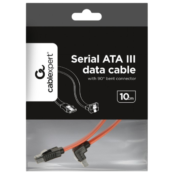 Cablu de date Cablexpert SATA III + SATA III 0.1 m / Red photo 4