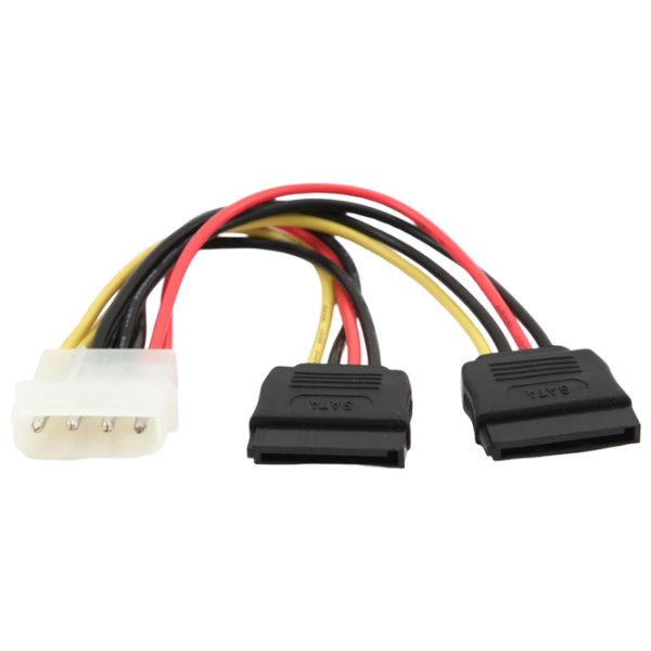 Cablu de alimentare Cablexpert Molex + SATA 0.15 m / Black photo 1