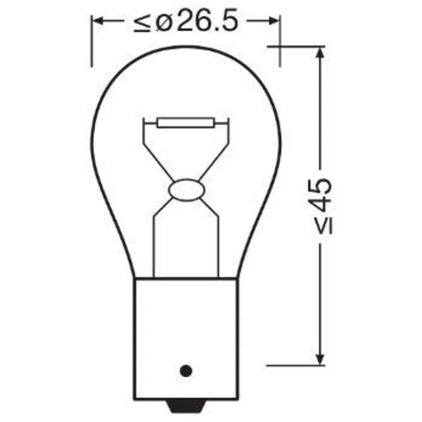Автомобильная лампа Osram OS-7506ULT-2BL Накал / P21W / BA15s / 21 Вт /  photo 3