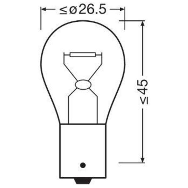 Автомобильная лампа Osram OS-7506ULT-2BL Накал / P21W / BA15s / 21 Вт /  photo 3