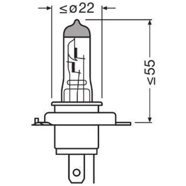 Автомобильная лампа Osram OS-64193ULT-2HB Галоген / H4 / P43t / 60 - 55 Вт /  photo 3