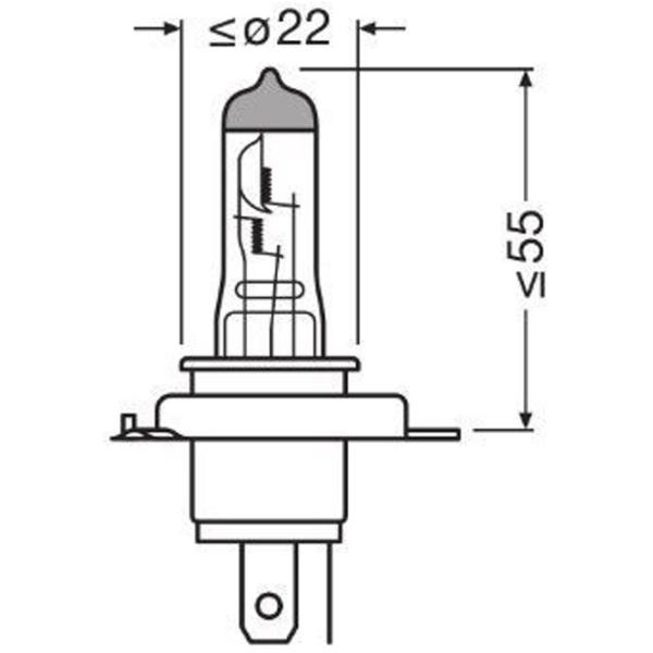 Автомобильная лампа Osram OS-64193ULT-2HB Галоген / H4 / P43t / 60 - 55 Вт /  photo 3