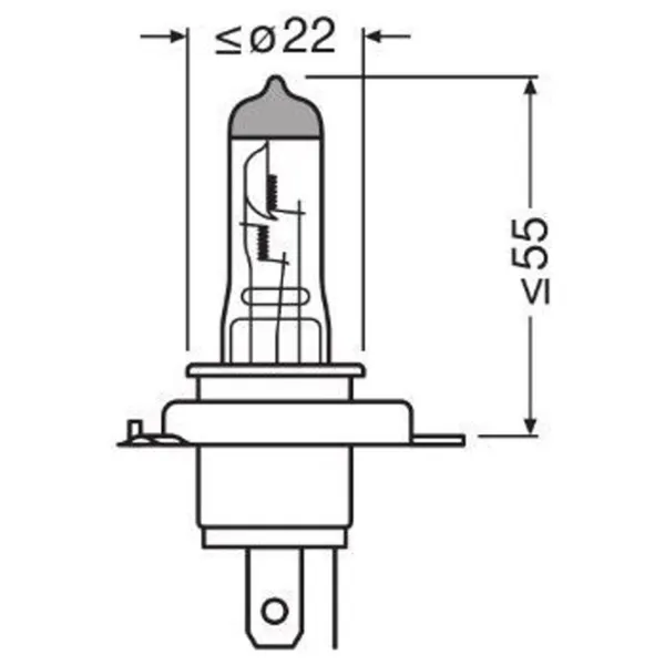 Автомобильная лампа Osram OS-64193-1BL Галоген / H4 / P43t / 60 - 55 Вт /  photo 3