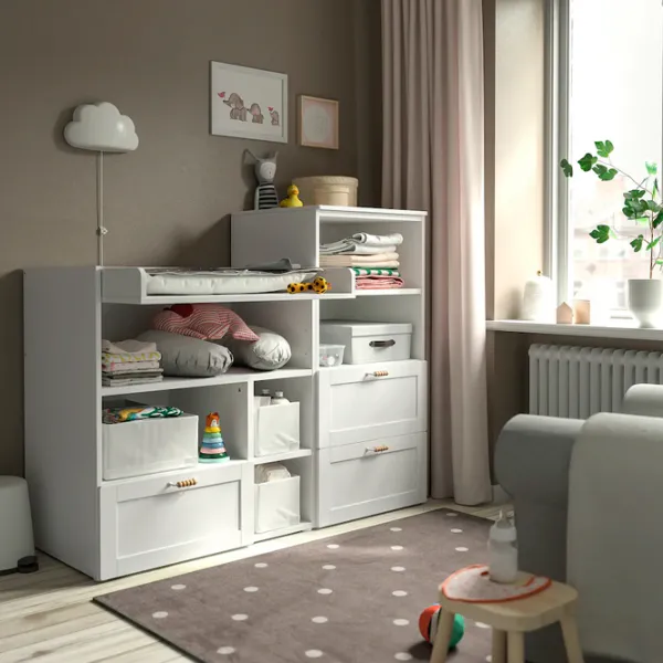 Пеленальный столик Ikea Smastad/Platsa 5744949 Унисекс / 0+ / Белый photo 3