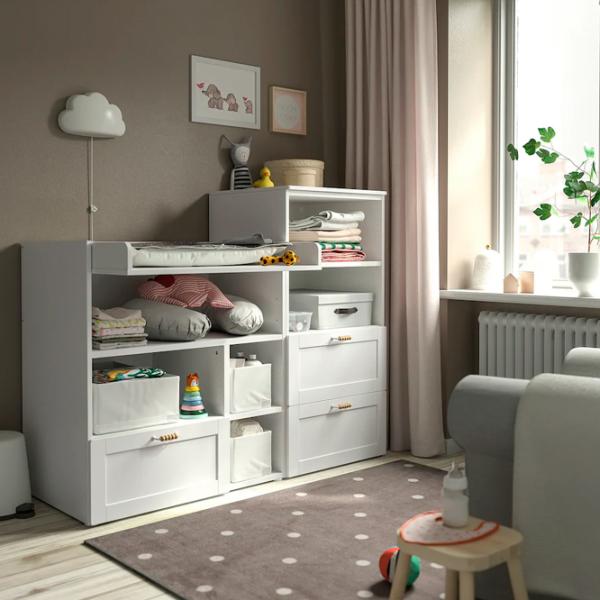 Пеленальный столик Ikea Smastad/Platsa 5744949 Унисекс / 0+ / Белый photo 3