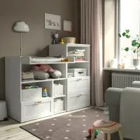 Masă de înfăşat Ikea Smastad/Platsa 5744949 Unisex / 0+ / White photo 3
