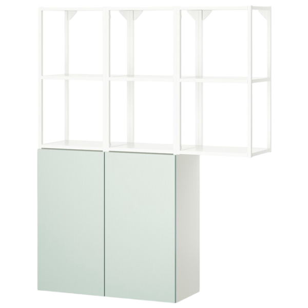 подвеснои шкаф для ваннои комнаты Ikea Enhet Сталь / Light Green photo 1