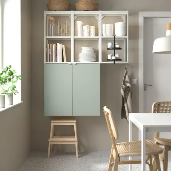 подвеснои шкаф для ваннои комнаты Ikea Enhet Сталь / Light Green photo 3