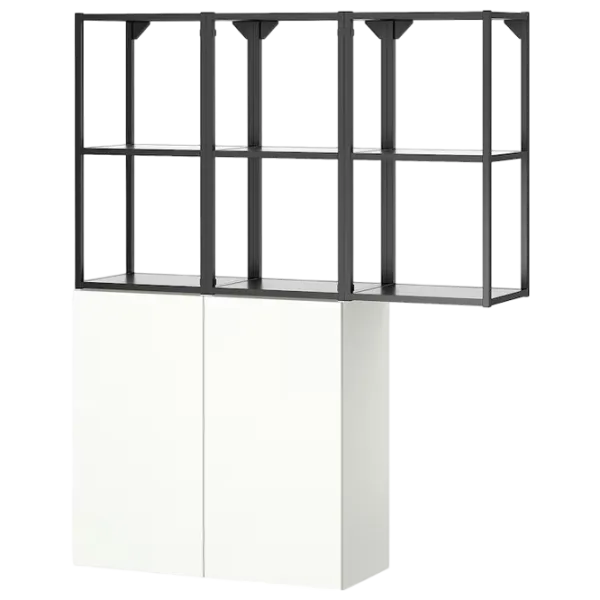 подвеснои шкаф для ваннои комнаты Ikea Enhet Сталь / Antracite photo 1