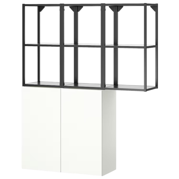 подвеснои шкаф для ваннои комнаты Ikea Enhet Сталь / Antracite photo 1