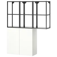 подвеснои шкаф для ваннои комнаты Ikea Enhet Сталь / Antracite