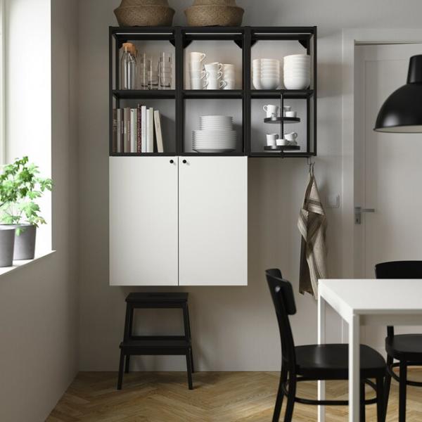 подвеснои шкаф для ваннои комнаты Ikea Enhet Сталь / Antracite photo 3