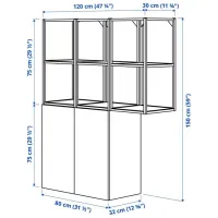 подвеснои шкаф для ваннои комнаты Ikea Enhet Сталь / Antracite photo 5