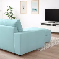 Кресло Ikea Vimle/Saxemara Черный Синий photo 2