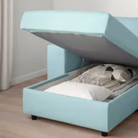Кресло Ikea Vimle/Saxemara Черный Синий photo 4