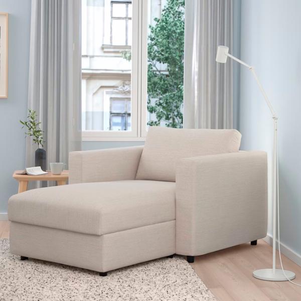 Fotoliu Ikea Vimle/Gunnared Black Beige photo 2