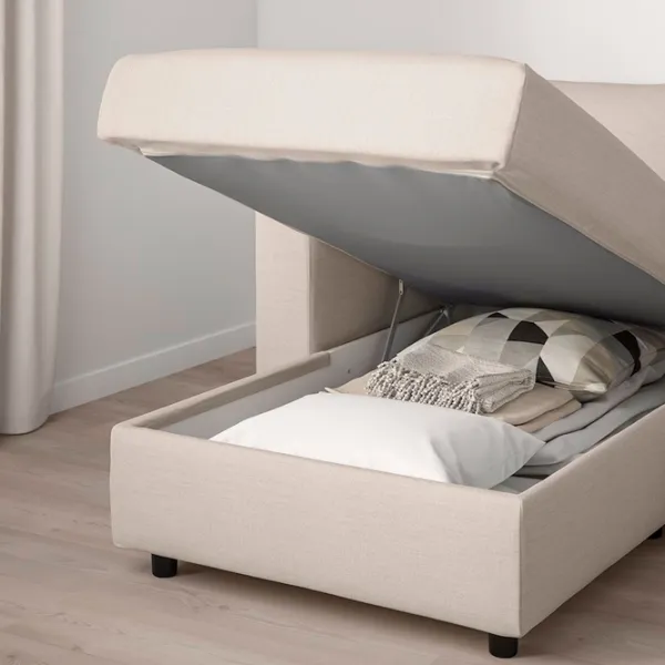 Fotoliu Ikea Vimle/Gunnared Black Beige photo 6