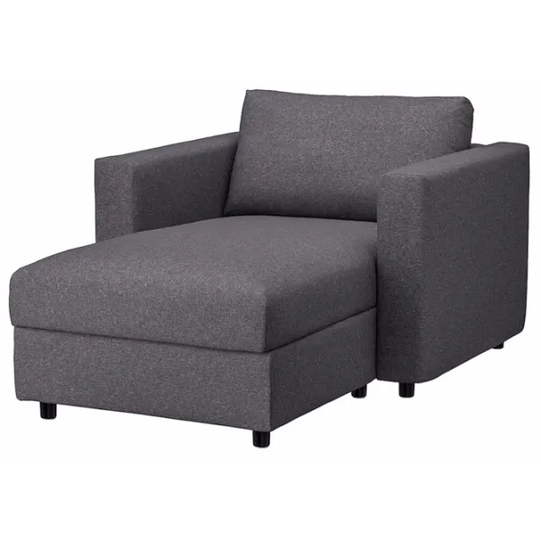 Fotoliu Ikea Vimle/Gunnared Black Gray photo 1
