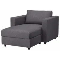 Fotoliu Ikea Vimle/Gunnared Black Gray