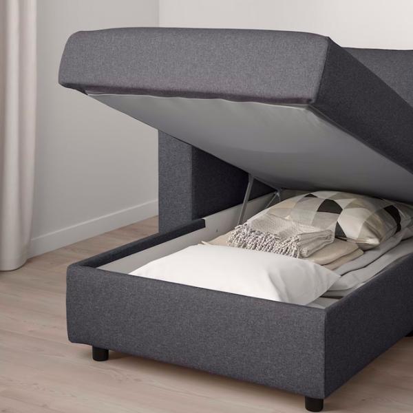 Fotoliu Ikea Vimle/Gunnared Black Gray photo 3