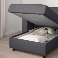 Кресло Ikea Vimle/Gunnared Черный Серый photo 3