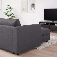 Кресло Ikea Vimle/Gunnared Черный Серый photo 5