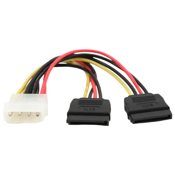 Cablu de alimentare Cablexpert Molex + SATA 0.3 m / Black photo 1