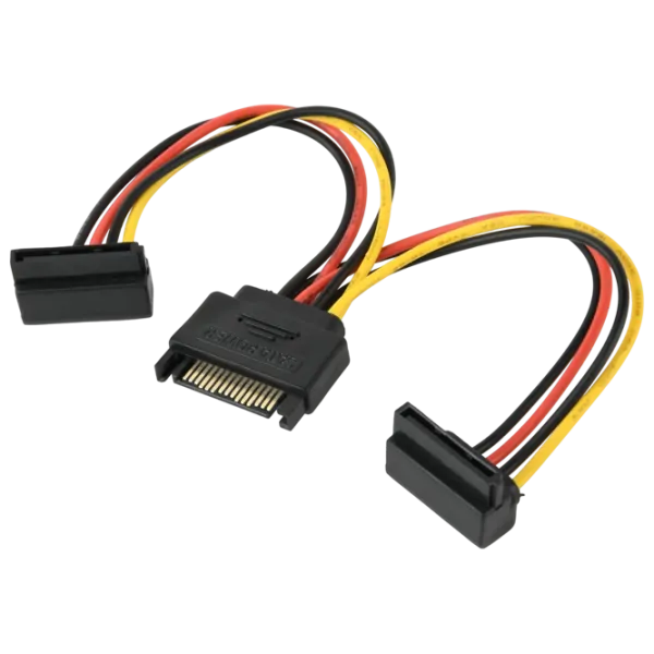 Кабель питания Cablexpert SATA + SATA 0.15 м / Черный photo 1