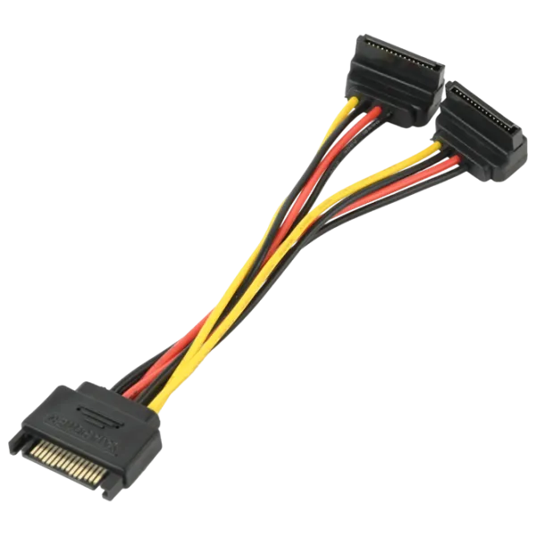 Кабель питания Cablexpert SATA + SATA 0.15 м / Черный photo 2