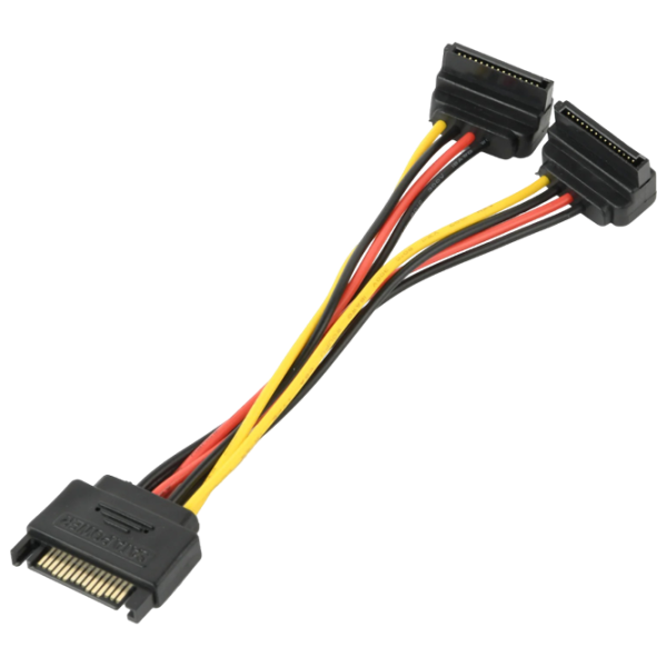 Кабель питания Cablexpert SATA + SATA 0.15 м / Черный photo 2