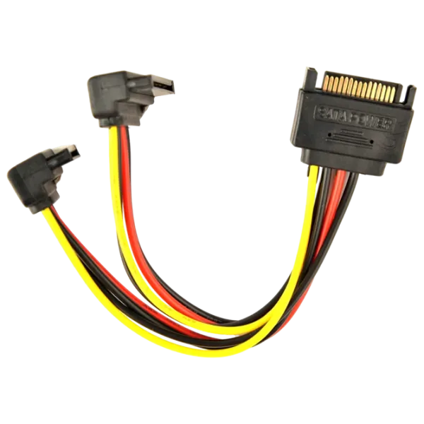 Кабель питания Cablexpert SATA + SATA 0.15 м / Черный photo 3