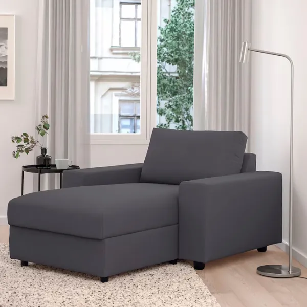 Fotoliu Ikea Vimle/Hallarp Black Gray photo 2