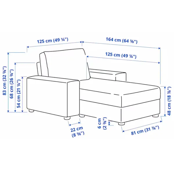 Fotoliu Ikea Vimle/Hallarp Black Gray photo 7