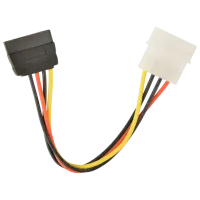 Кабель питания Cablexpert SATA + Molex 0.15 м / Черный