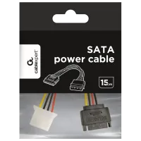 Кабель питания Cablexpert SATA + Molex 0.15 м / Черный photo 2