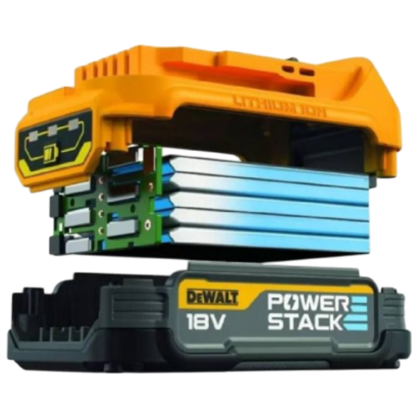 Acumulator pentru instrumente Dewalt Compact Powerstack Li-Ion / 1.7 Ah / 18 V photo 2 Acumulator pentru instrumente Dewalt Compact Powerstack Li-Ion / 1.7 Ah / 18 V photo 2