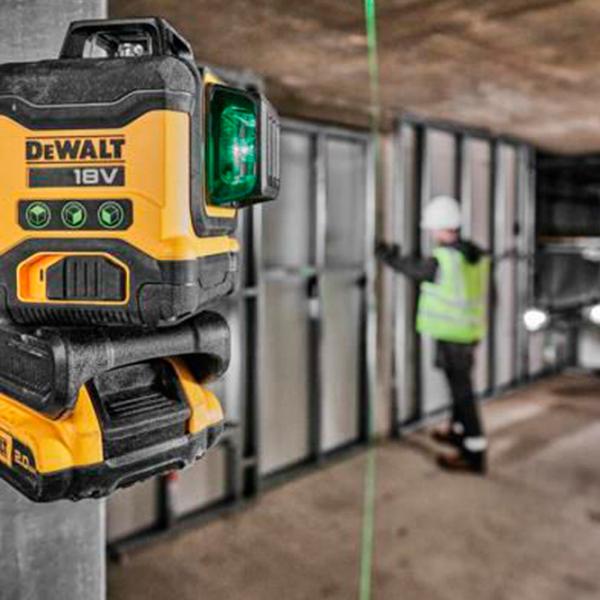 Лазерный нивелир Dewalt DCLE34031D1-QW Линейный / Аккумулятор photo 7