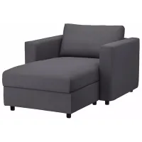 Fotoliu Ikea Vimle/Hallarp Black Gray