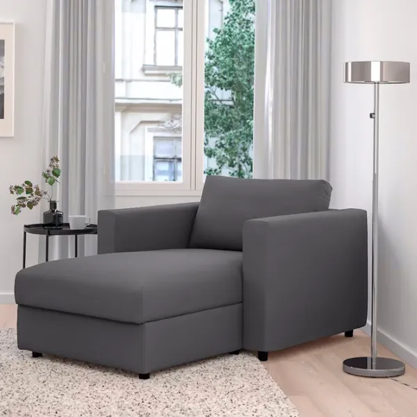 Fotoliu Ikea Vimle/Hallarp Black Gray photo 2