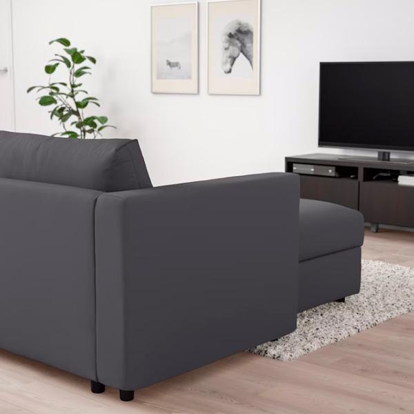 Fotoliu Ikea Vimle/Hallarp Black Gray photo 4