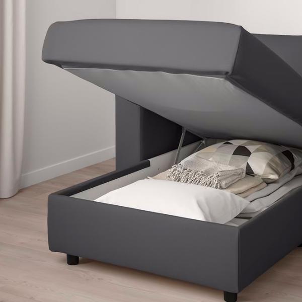 Fotoliu Ikea Vimle/Hallarp Black Gray photo 5